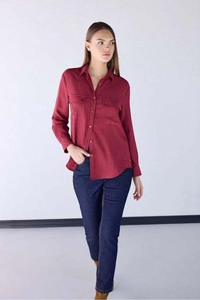 پیراهن زرشکی زنانه رگولار Masha Kate - کد 864406429