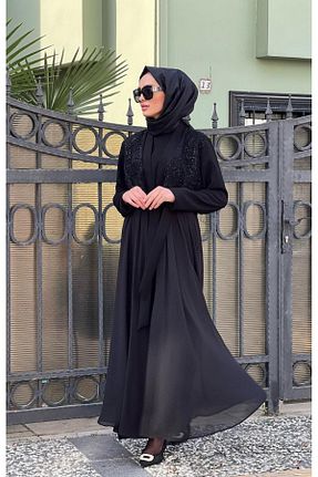کلاه و ابایا مشکی زنانه پنبه ای EkshiButik - کد 864412703