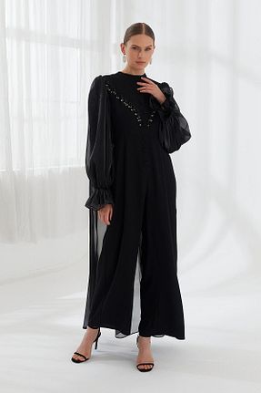 ست بالاتنه و پائین تنه مشکی زنانه بافتنی YAFA CLOTHING & ACCESSORIES - کد 864414692