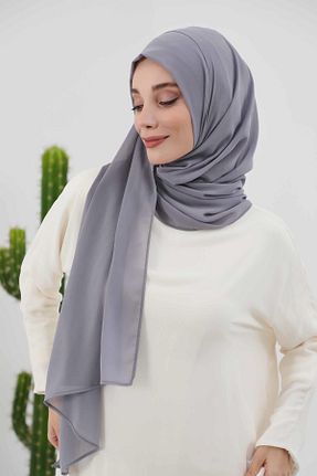 شال طوسی زنانه شیفون Aisha