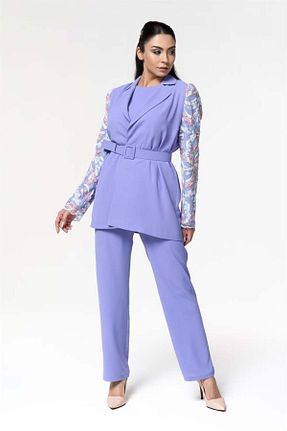 ست بالاتنه و پائین تنه آبی زنانه بافتنی YAFA CLOTHING & ACCESSORIES - کد 676443790