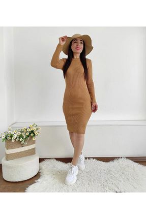 لباس قهوه ای زنانه تریکو 6 butik altı üstü butik - کد 864410962