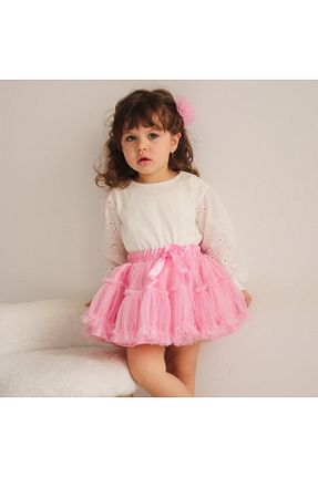 دامن صورتی بچه گانه ساتن Yami Mia - کد 649541160