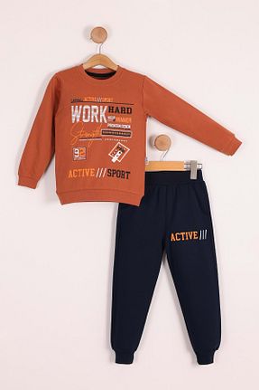 ست گرمکن قهوه ای بچه گانه %100 پنبه Mnk Baby&Kids - کد 857811648