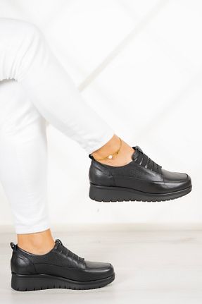 کفش کژوال مشکی زنانه چرم خالص Erkan Saçmacı - کد 851186769