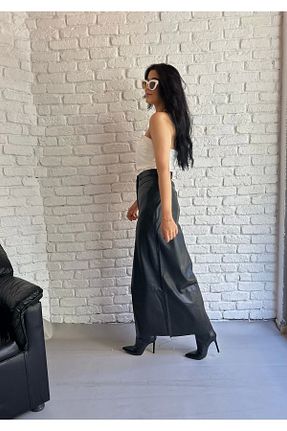 دامن مشکی زنانه پارچه moneta boutique - کد 757199606