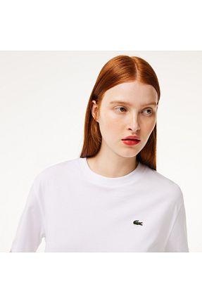 تیشرت سفید زنانه رگولار Lacoste - کد 820864872