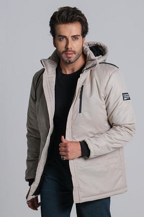 پالتو پشمی بژ مردانه اسلیم فیت ByTrend - کد 744574606