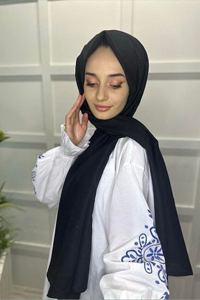 شال مشکی زنانه پنبه ای Shecarf - کد 864472863