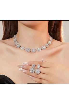 گردنبند جواهر طلائی زنانه سنگ MEVAFA - کد 864473641