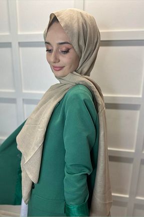 شال بژ زنانه پنبه ای Shecarf - کد 864472888