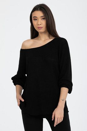 پلیور مشکی زنانه ساده Su Moda - کد 462217502