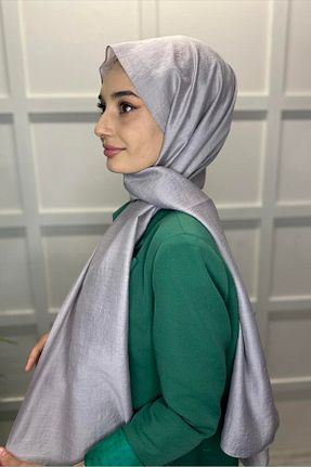 شال طوسی زنانه پنبه ای Shecarf - کد 864472873