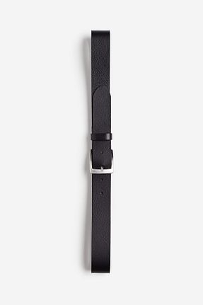 کمربند مشکی زنانه چرم خالص H&M - کد 864480275