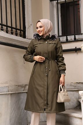 کاپشن حجاب خاکی زنانه رگولار ALNİSS COLLECTİON - کد 786750353