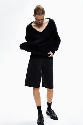 رویه مشکی زنانه پشمی H&M - کد 864480508