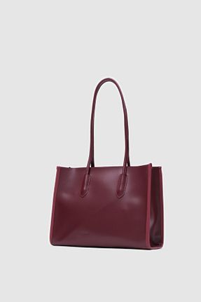 کیف دوشی زرشکی زنانه چرم مصنوعی moschic - کد 864481880