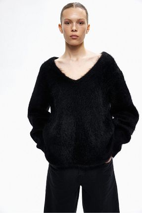 رویه مشکی زنانه پشمی H&M - کد 864480508