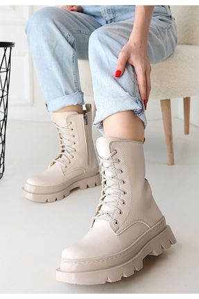 بوت / نیم بوت بژ زنانه جیر BESKAR - کد 824660330