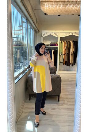 تونیک حجاب صورتی زنانه مخلوط ویسکون Invee - کد 864735231