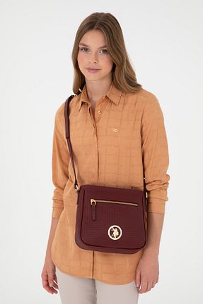 کیف دوشی قهوه ای زنانه چرم مصنوعی U.S. Polo Assn. - کد 864658787
