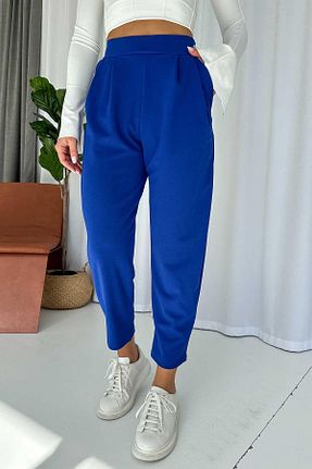 شلوار سرمه ای زنانه مخلوط پلی استر Mine Tan Butik - کد 867544395