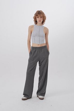 بادی طوسی زنانه یقه هالتر VATKALI - کد 859169342