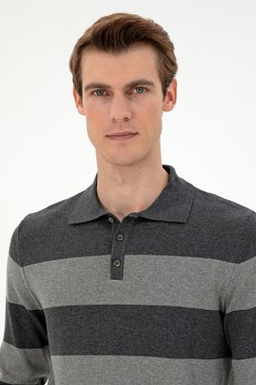 پلیور طوسی مردانه ساده U.S. Polo Assn. - کد 864703369