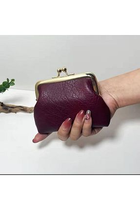کیف پول زرشکی زنانه ابعاد کوچک rinkadoll - کد 853401708