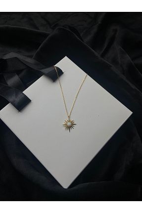 گردنبند نقره طلائی زنانه 925 عیار Işıltı Silver - کد 866749930