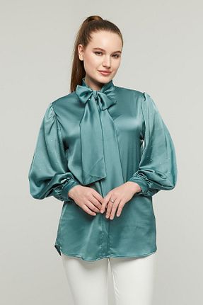 پیراهن سبز زنانه رگولار Appleline - کد 864706680