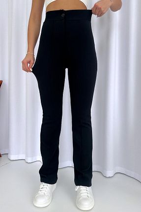 شلوار مشکی زنانه الاستین Mine Tan Butik - کد 868577712