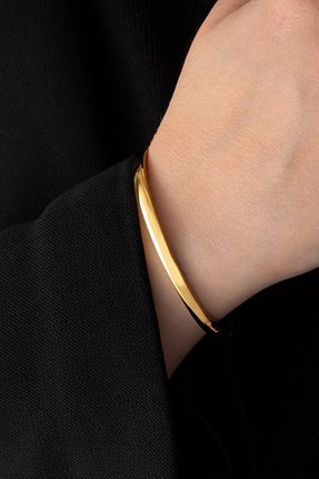 دستبند استیل (فولاد) طلائی زنانه استیل ضد زنگ ByFlorya Jewelry - کد 832919884