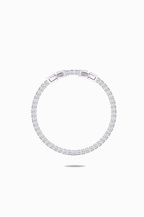 دستبند استیل (فولاد) رنگی زنانه رودیوم Atelier Duygu - کد 466483055