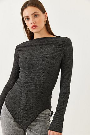 بلوز طوسی زنانه ساده Bianco Lucci - کد 864716455