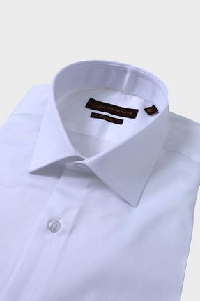 پیراهن سفید مردانه اسلیم فیت Kadir Büyükkaya - کد 841281585