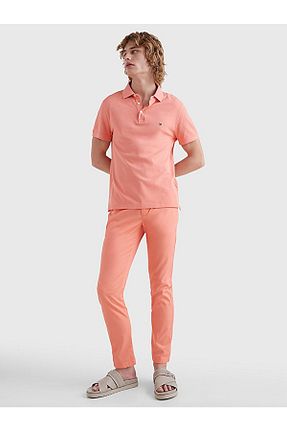 پولوشرت صورتی مردانه پنبه ای Tommy Hilfiger - کد 755534871