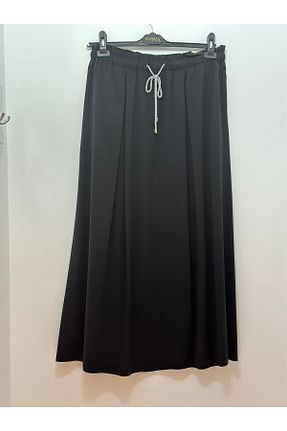دامن مشکی زنانه پارچه Kayra - کد 864723058
