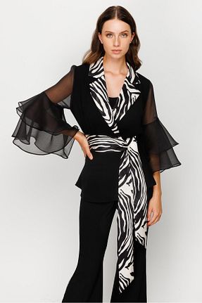 پیراهن مشکی زنانه رگولار Moda İlgi - کد 786393675