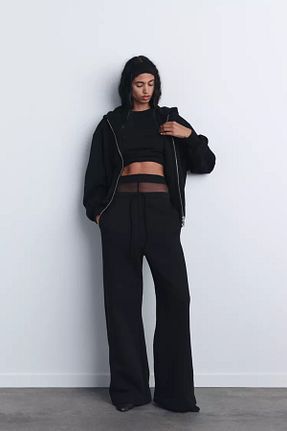 ست گرمکن مشکی زنانه %100 پنبه The Champ Clothing - کد 864732072