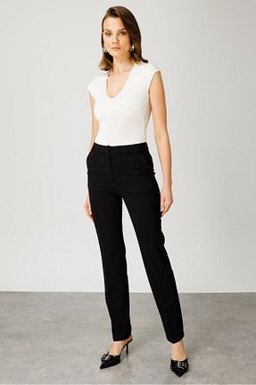 شلوار مشکی زنانه پارچه Moda İlgi - کد 843497173