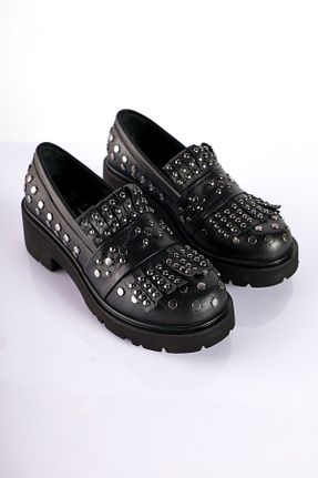 کفش لوفر مشکی زنانه چرم خالص SU SHOE BOUTIQUE - کد 864901921