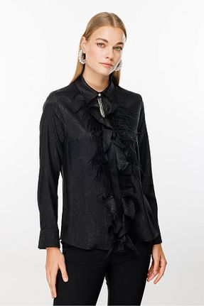 پیراهن مشکی زنانه رگولار Moda İlgi - کد 820006348