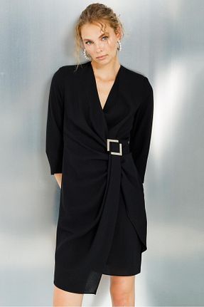 لباس مشکی زنانه بافتنی Moda İlgi - کد 835522991