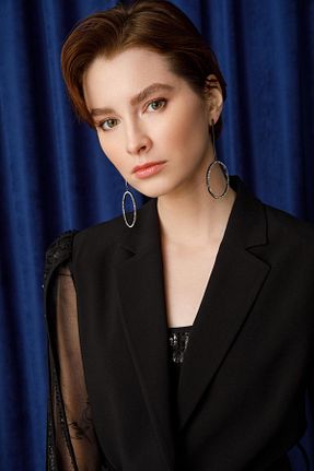 کت مشکی زنانه رگولار Moda İlgi - کد 675470045