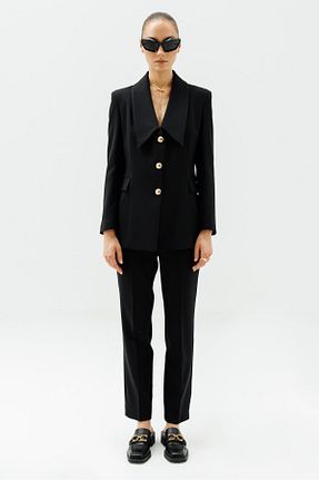 کت مشکی زنانه رگولار Moda İlgi - کد 864736703