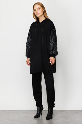 تونیک مشکی زنانه بافتنی Moda İlgi - کد 767737129