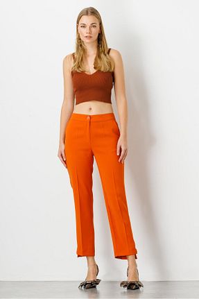 شلوار نارنجی زنانه بافتنی Moda İlgi - کد 786010540