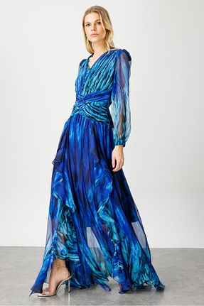 لباس سرمه ای زنانه بافتنی Moda İlgi - کد 734678799