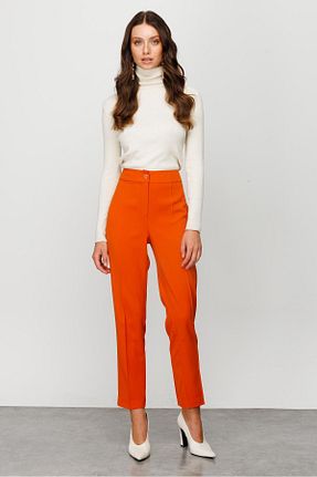 شلوار نارنجی زنانه پلی استر Moda İlgi - کد 767736269